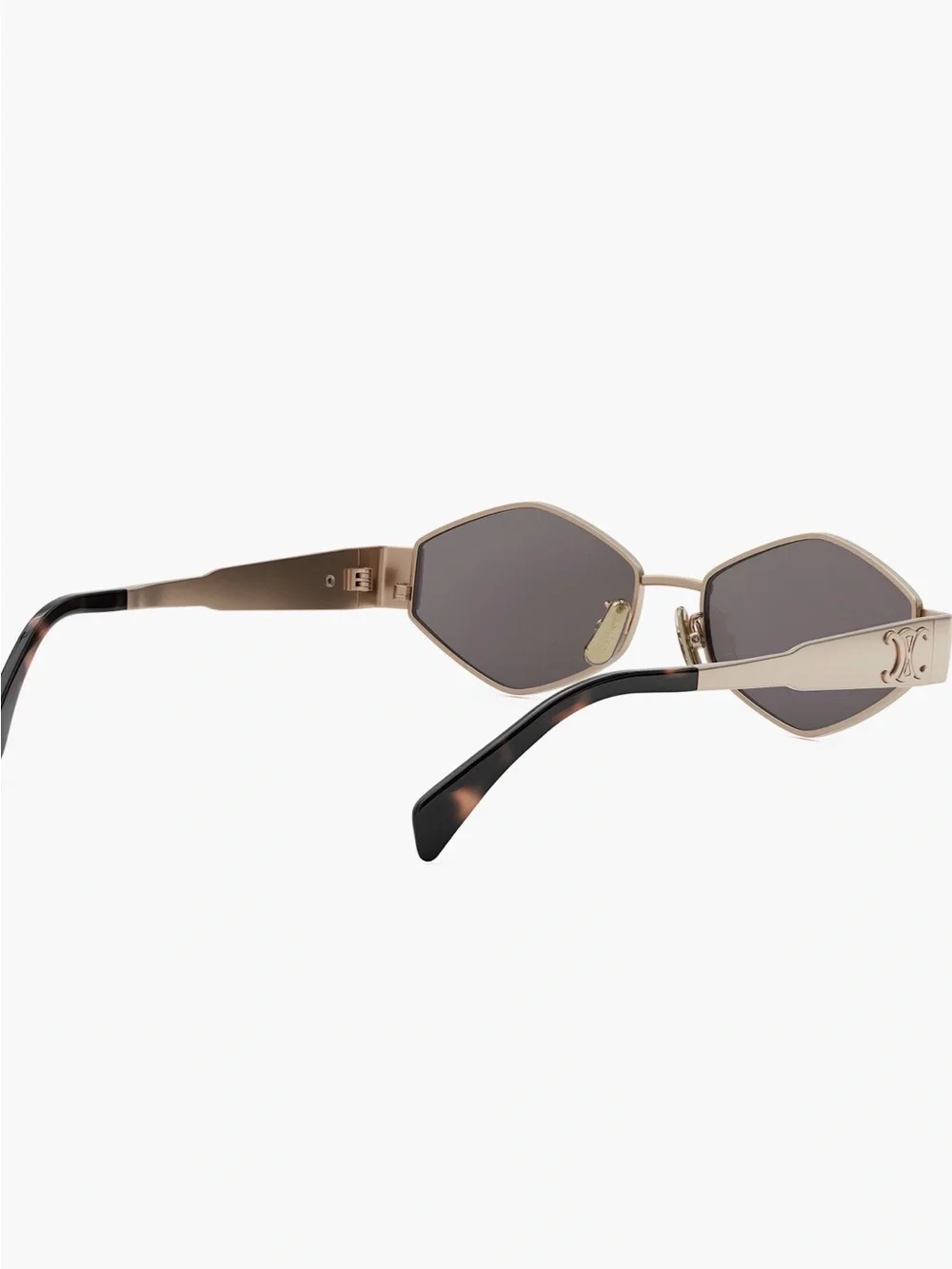 Celine Rose Gold/ Smoke Geometric Sunglasses